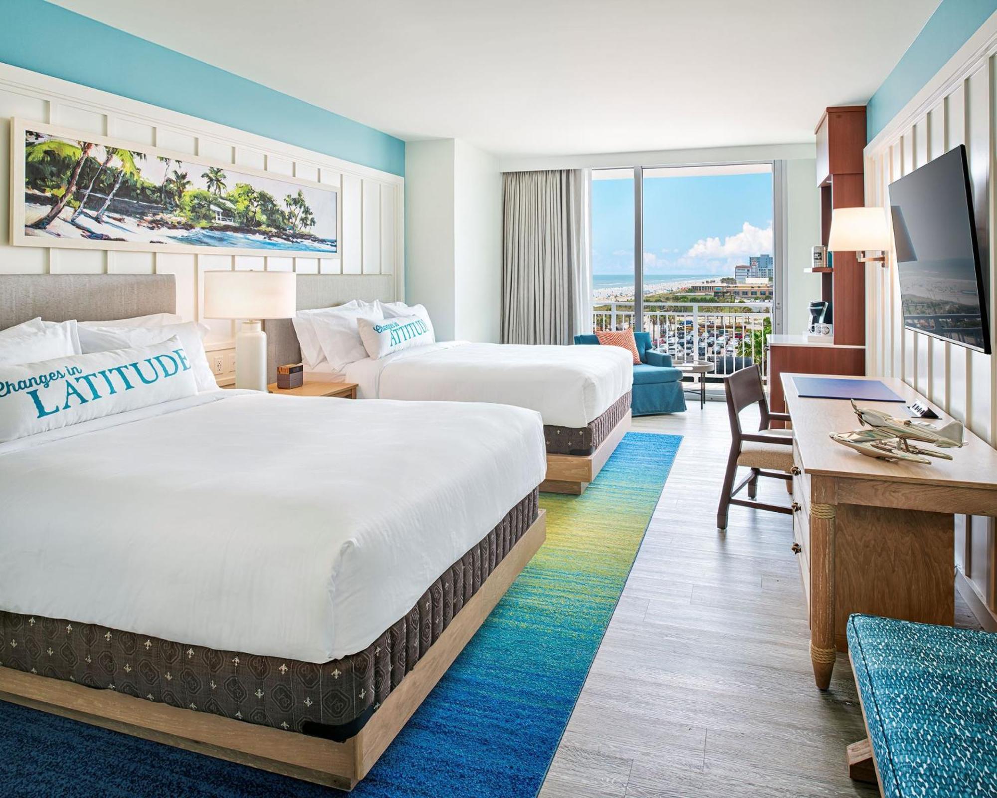 Deluxe 2 Queen Room Partial Ocean View