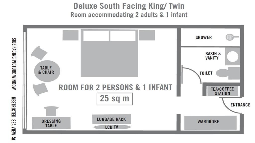 Deluxe King or Twin Room - South Facing