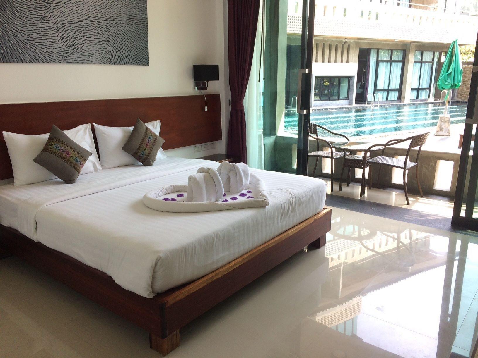 Doppelzimmer mit Poolblick