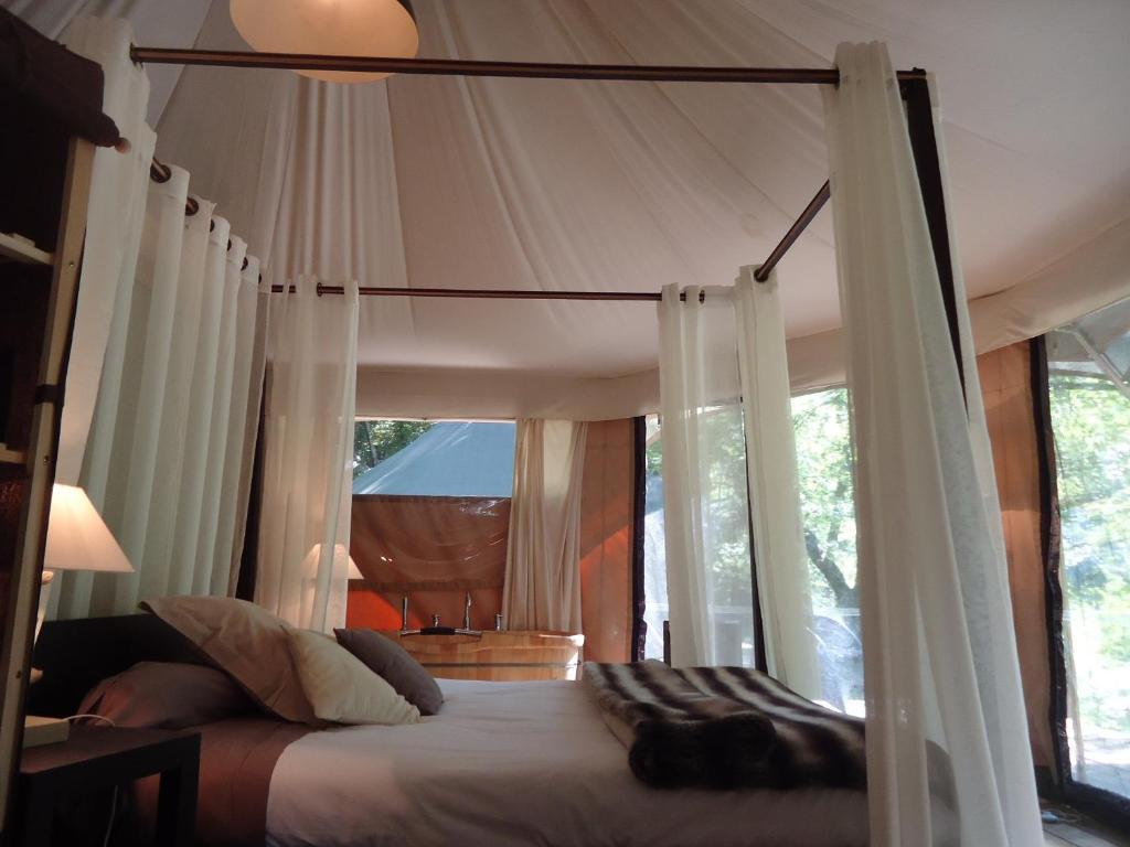 Deluxe Lodge mit Doppelbett - Flussblick