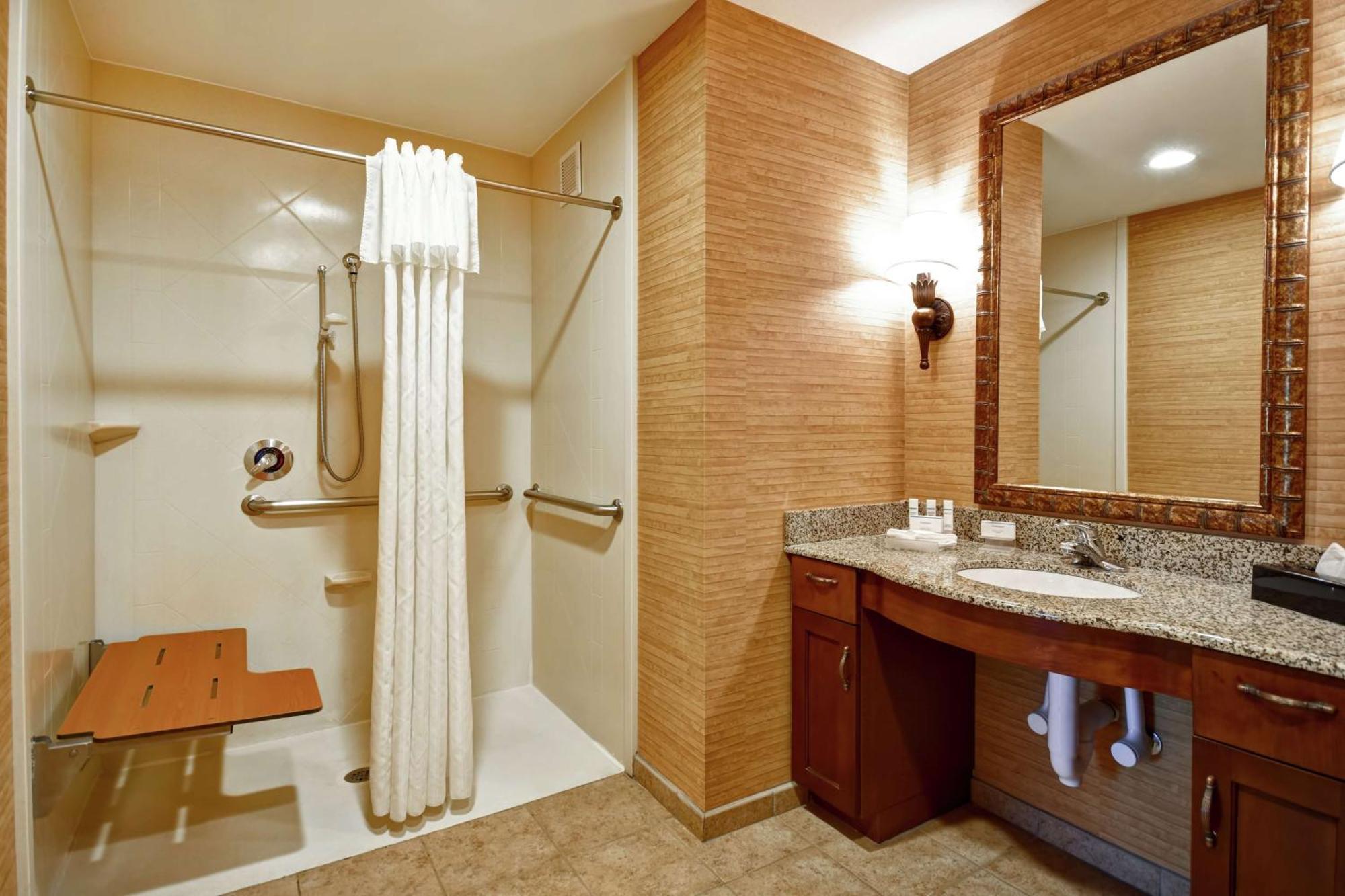Suite Two Queen Beds Roll Shower Mobility Hearing Access or Non-Smoking
