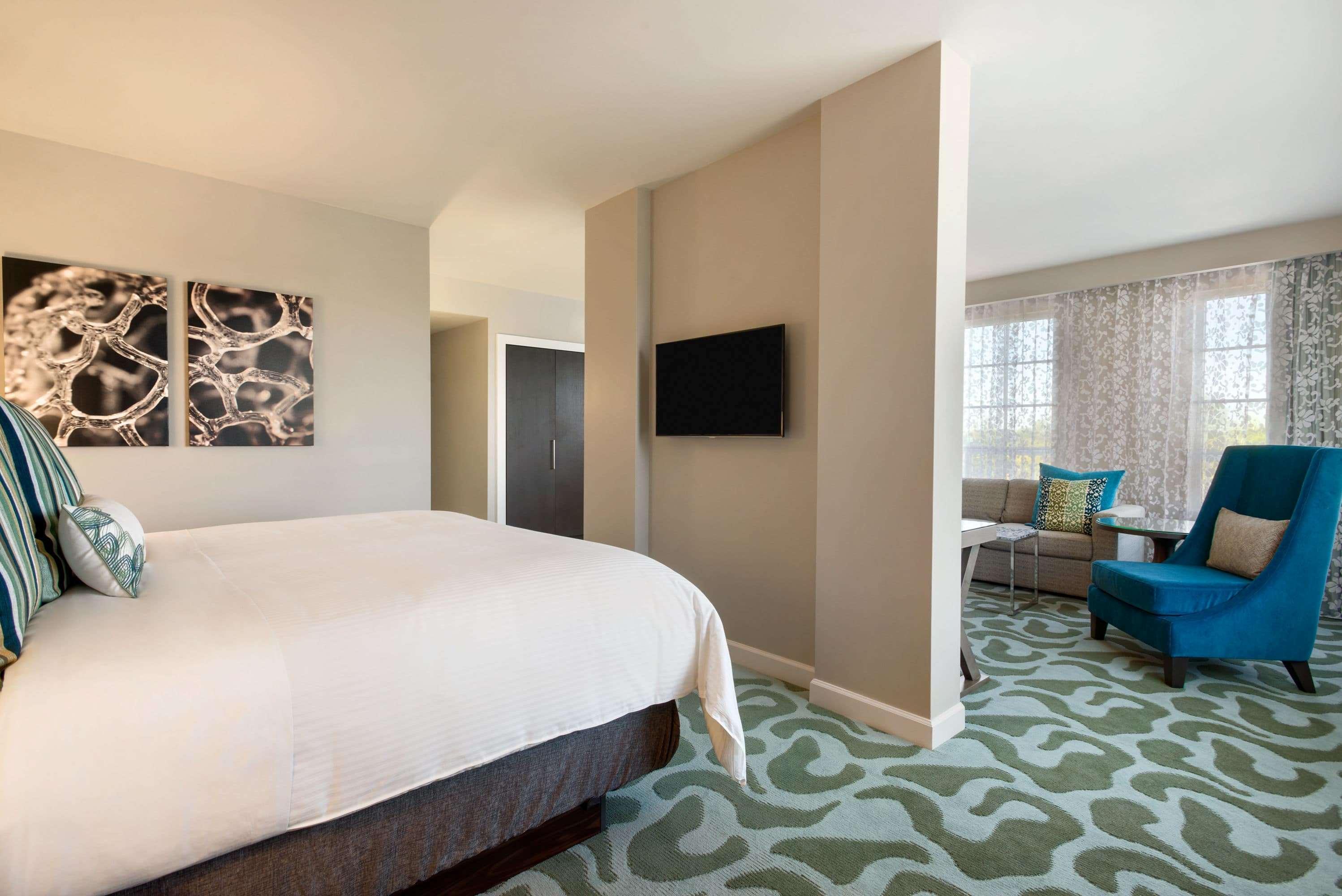 Suite Deluxe con cama extragrande y vistas - No fumadores