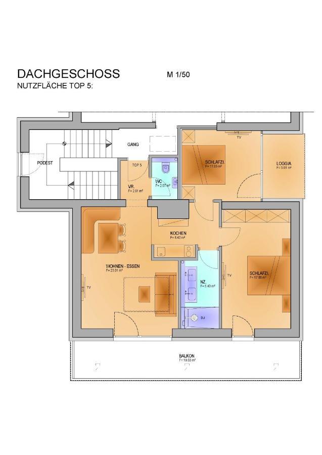 Apartment mit 2 Schlafzimmern