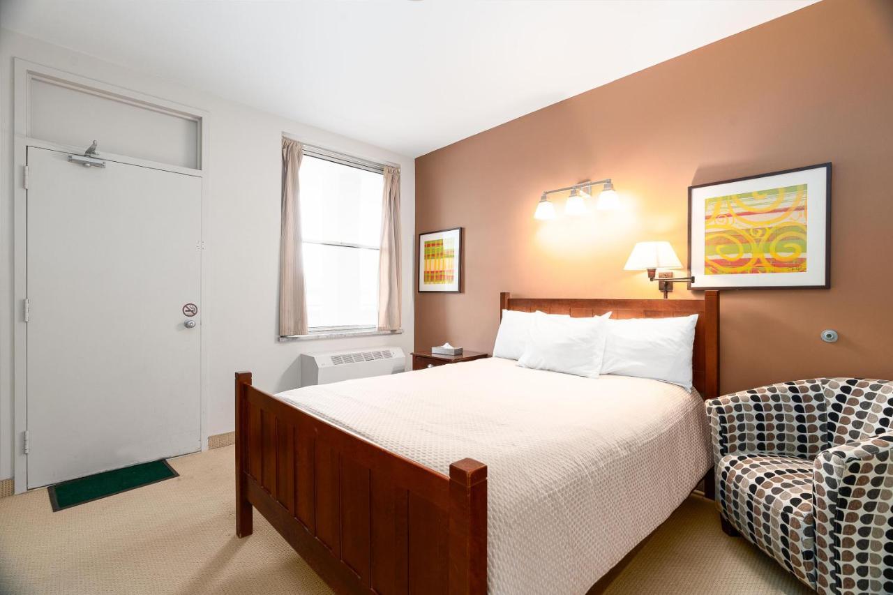 Queen Bed with Shared Bathroom