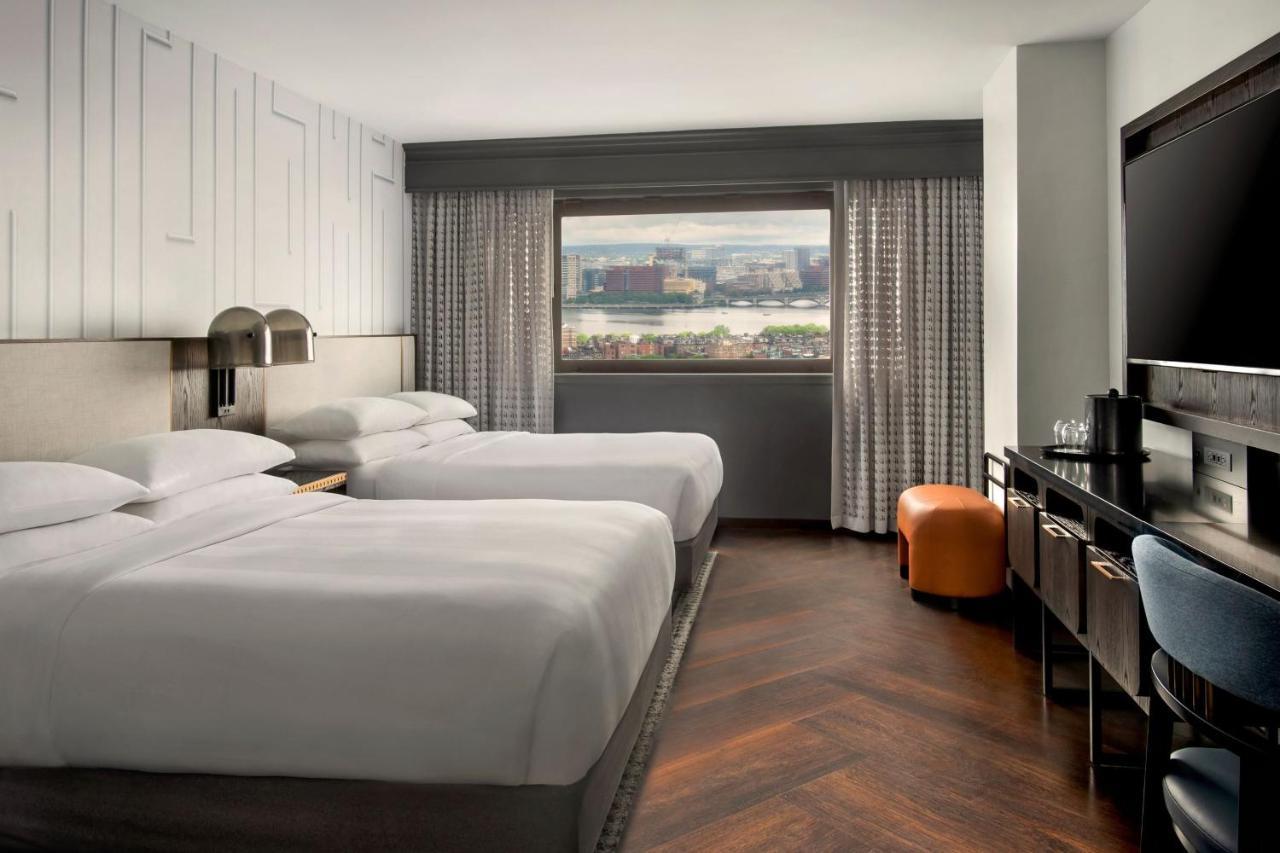 Double Room with Two Double Beds, River View and Roll-in Shower - Mobility and Hearing Accessible
