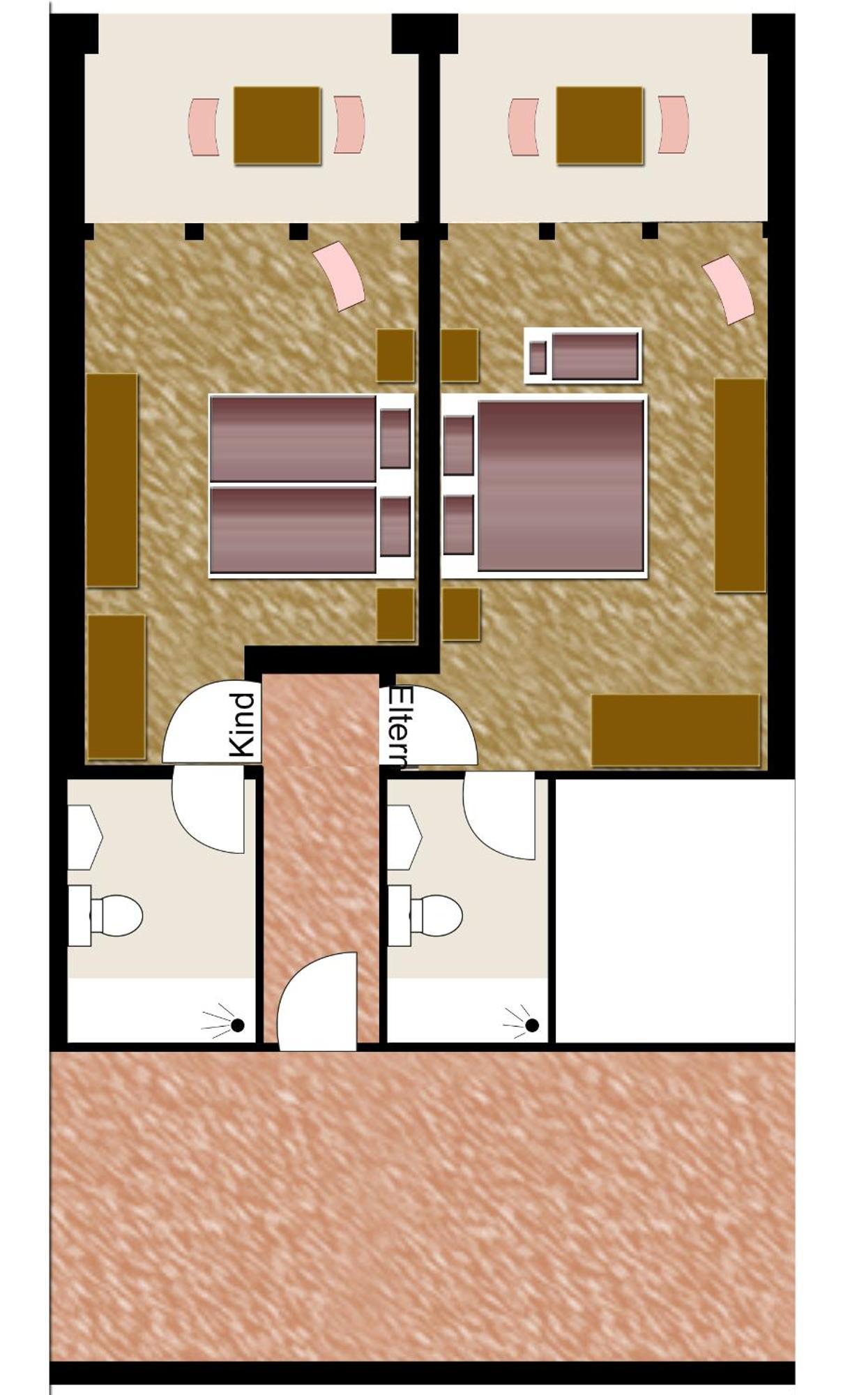 Familiekamer met Balkon