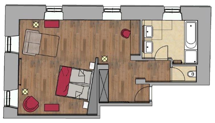 Suite mit Stadtblick