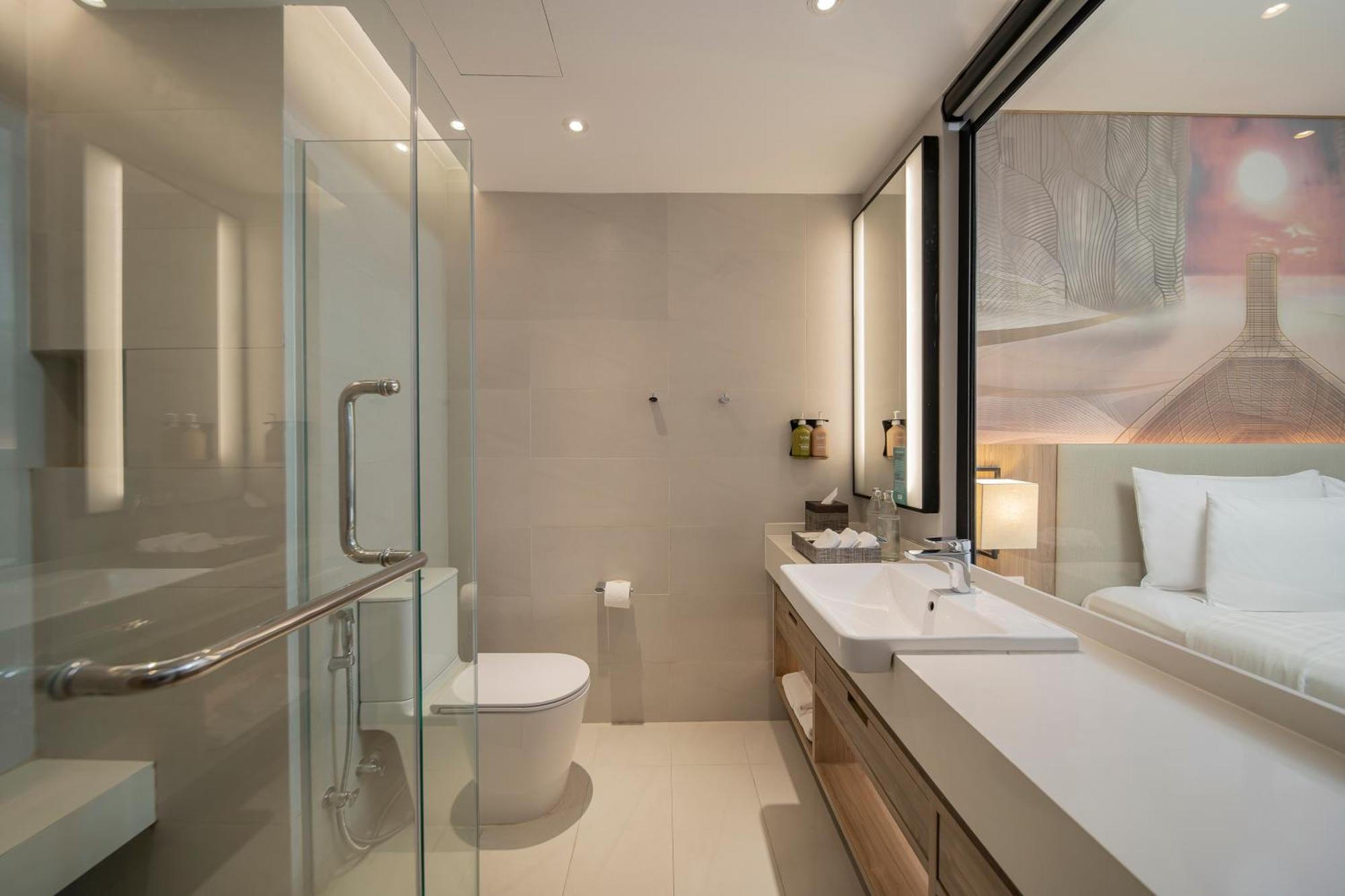 Premium Tweepersoonskamer met 2 Aparte Bedden en Balkon