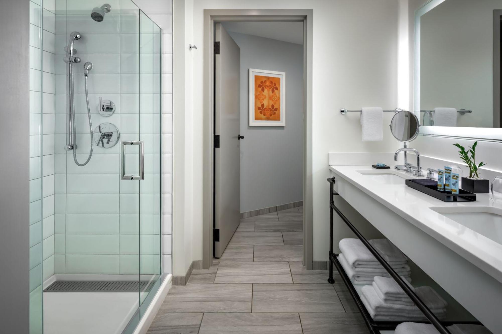 Deluxe Queen Room with Two Queen Beds, Balcony, and Resort View - Mobility Accessible/Roll-in Shower -Tower
