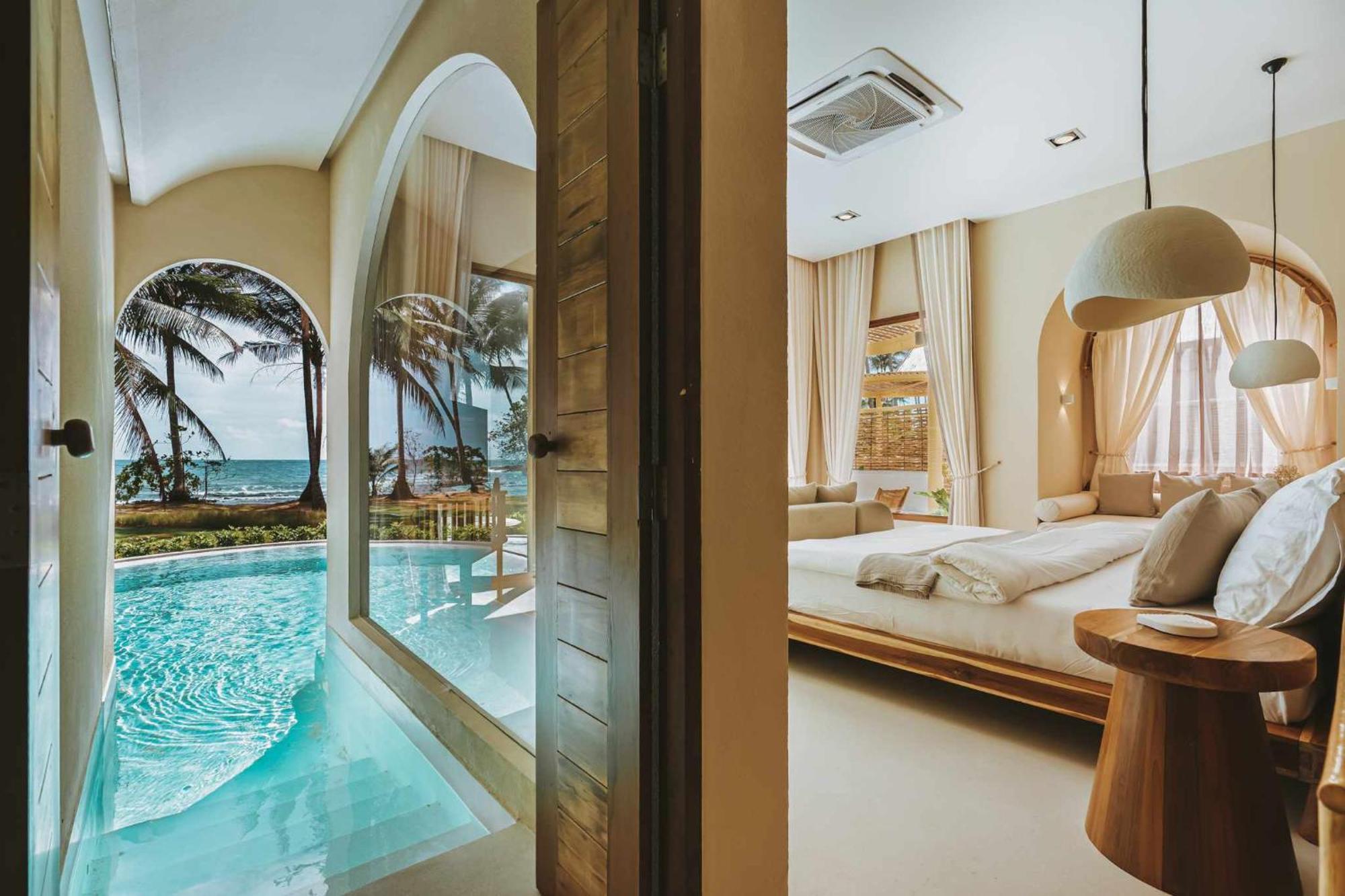 Villa mit privatem Pool - am Strand
