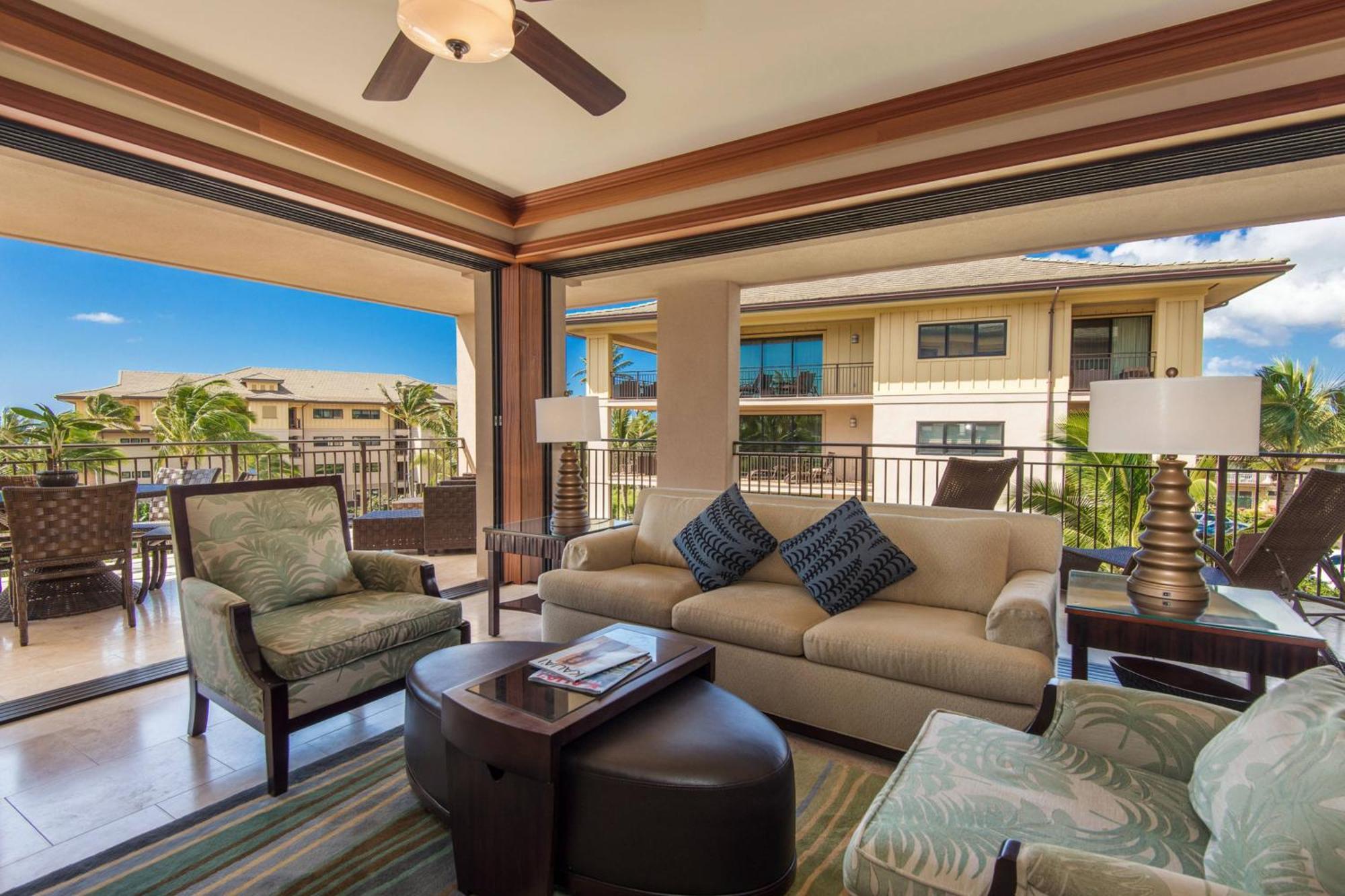 Three-Bedroom Villa, Island View, Balcony