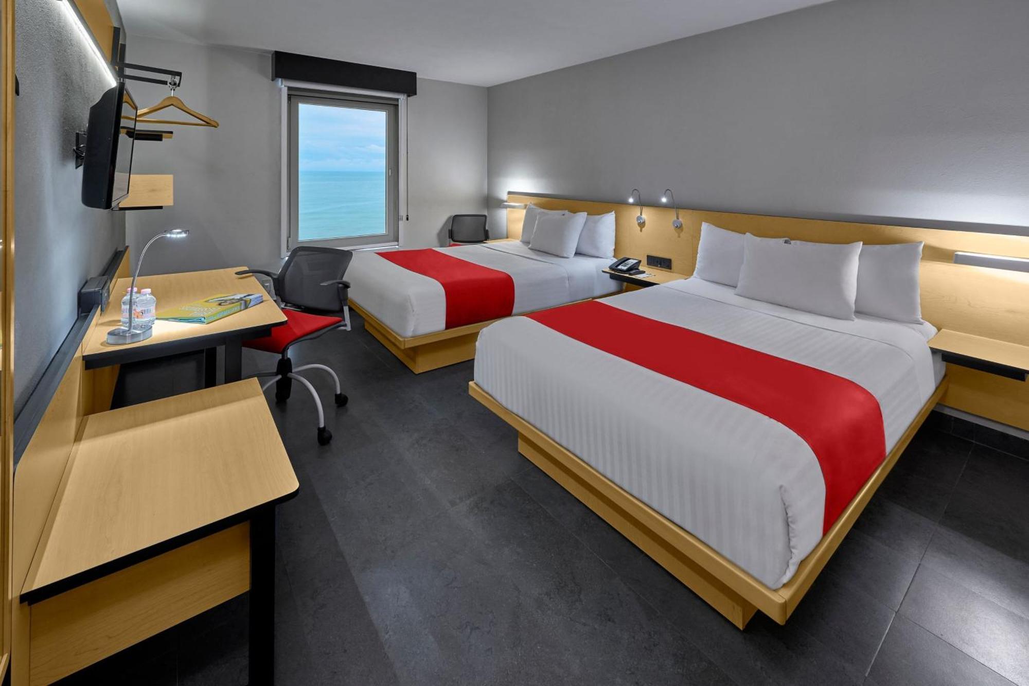 Double Room with Two Double Beds and Ocean View