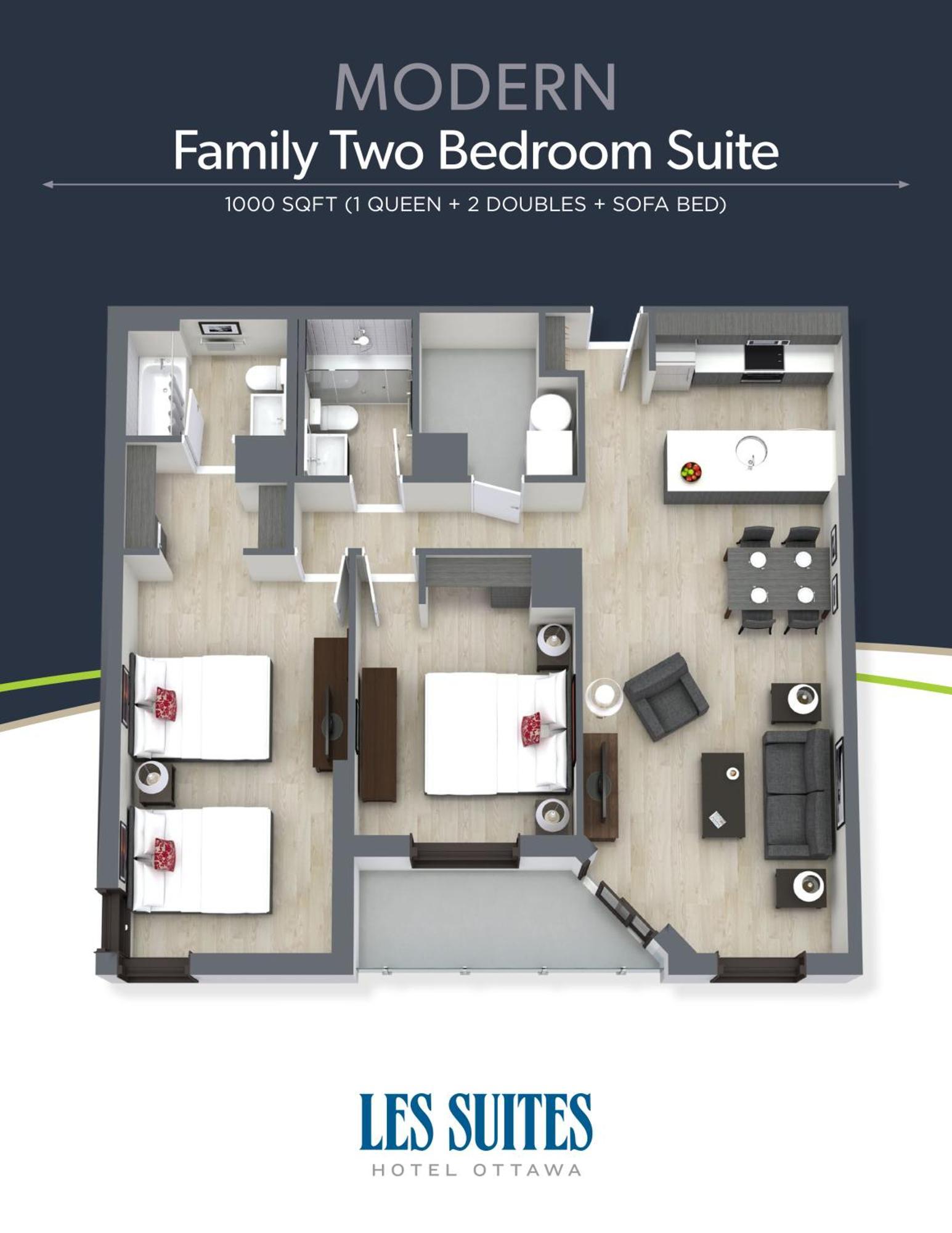 Modern Family Two Bedroom Suite