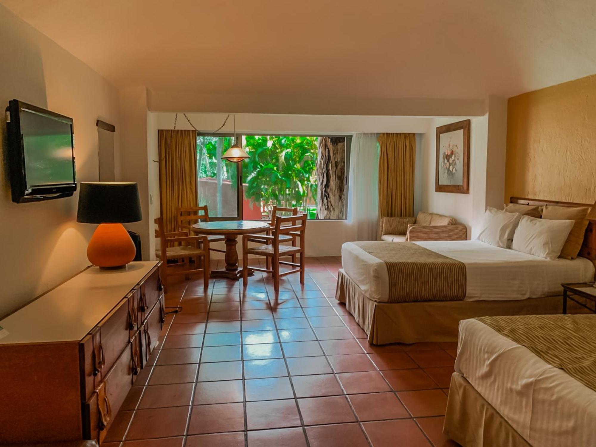 Double Room Two Double Beds Garden View