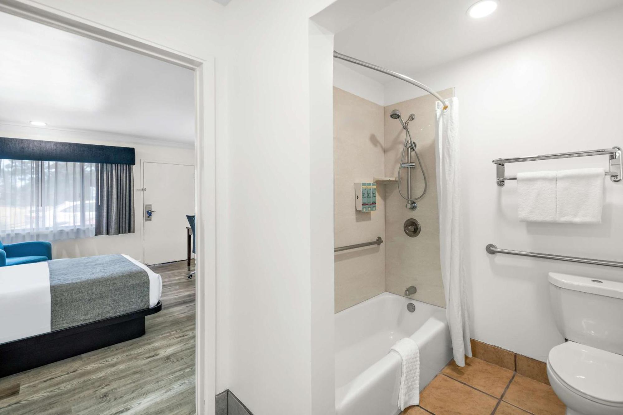 Habitación con bañera - 1 cama grande - Adaptada para personas con movilidad reducida - No fumadores