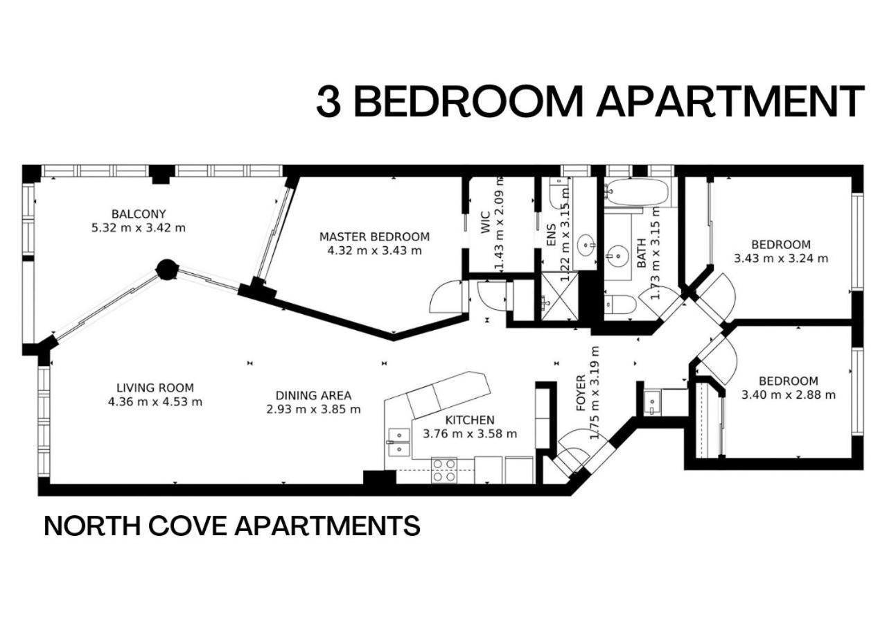 Appartement met 3 Slaapkamers