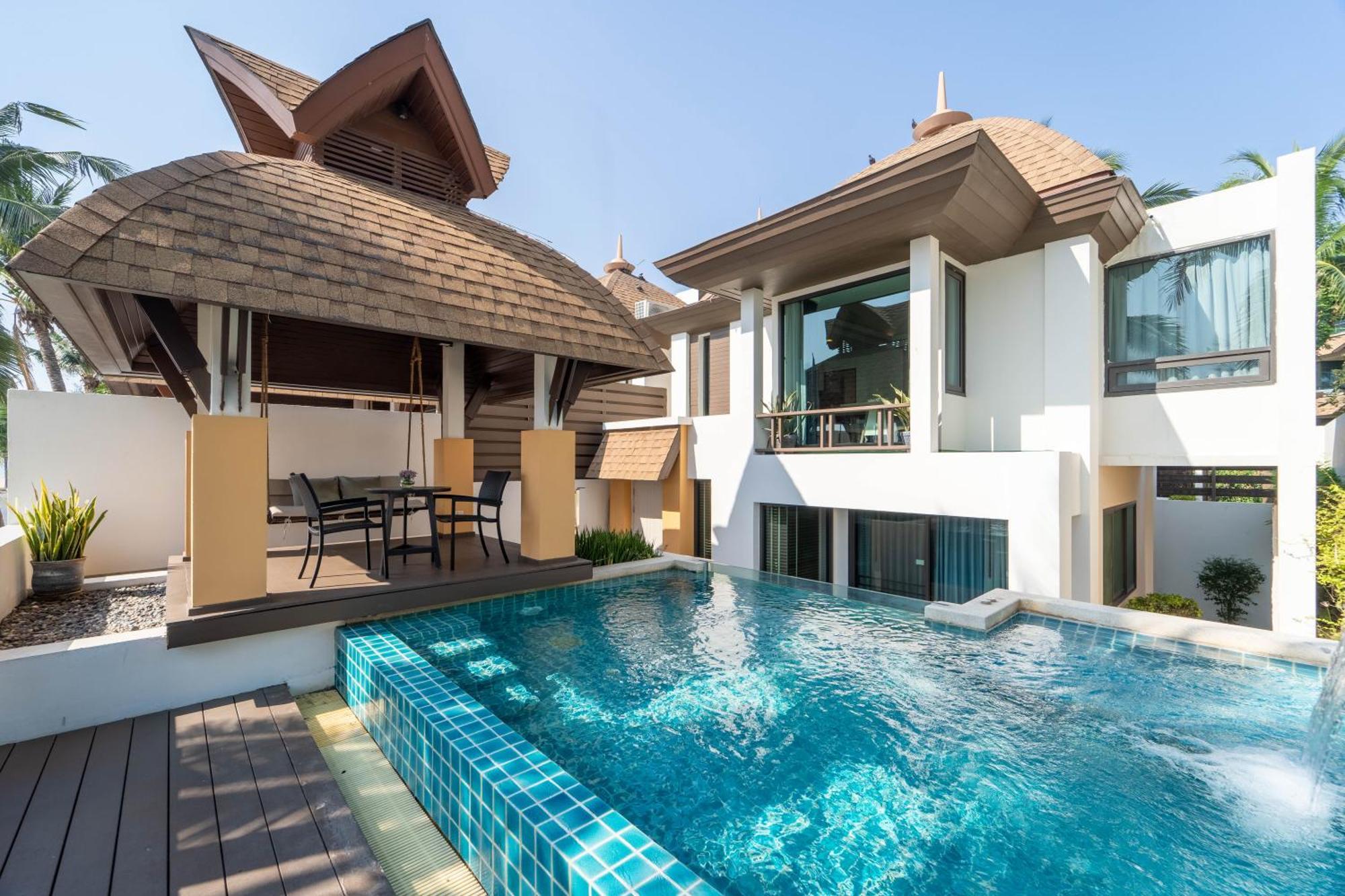 Poolvilla direkt am Strand
