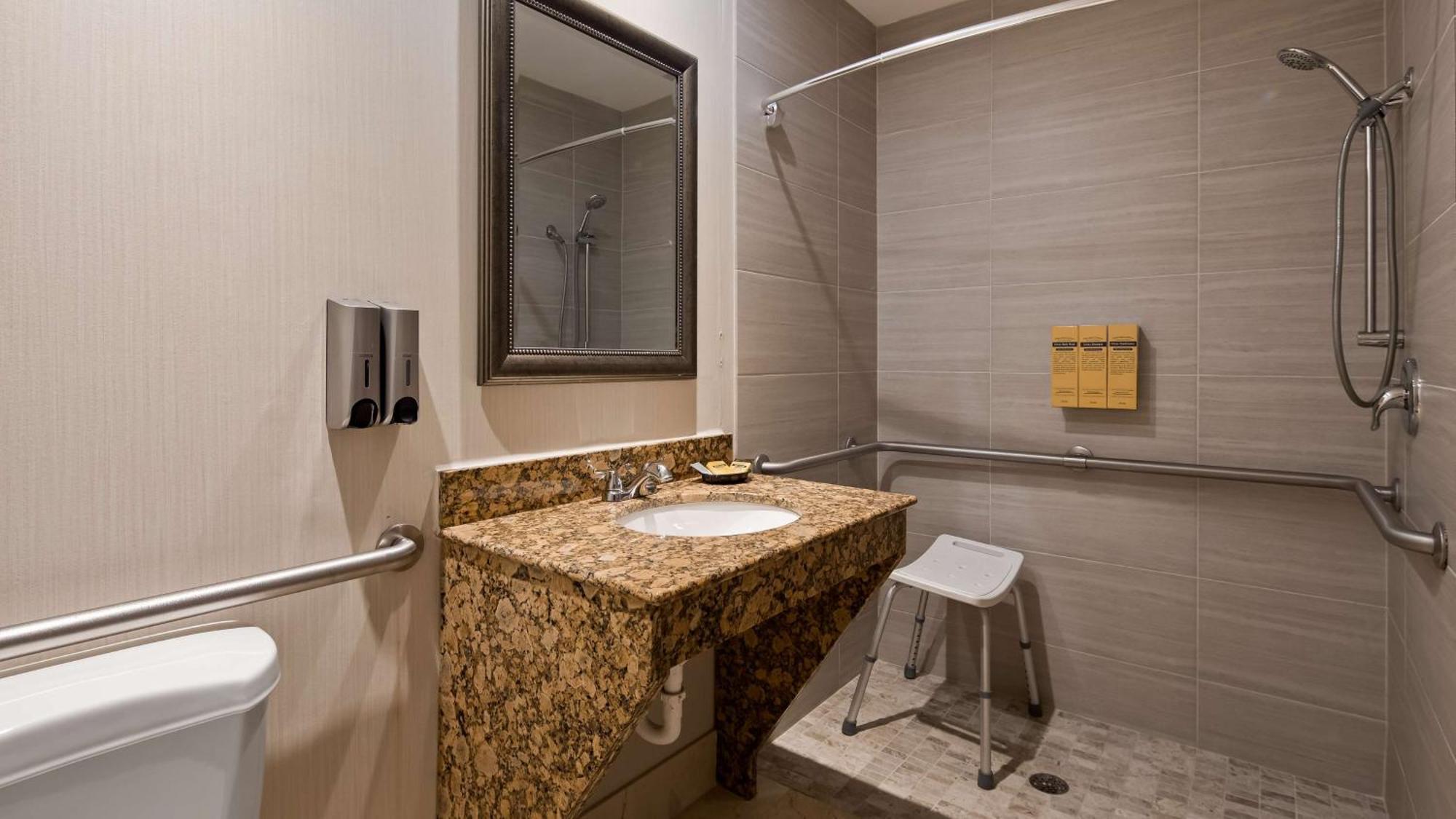King Suite with Roll-In Shower - Disability Access
