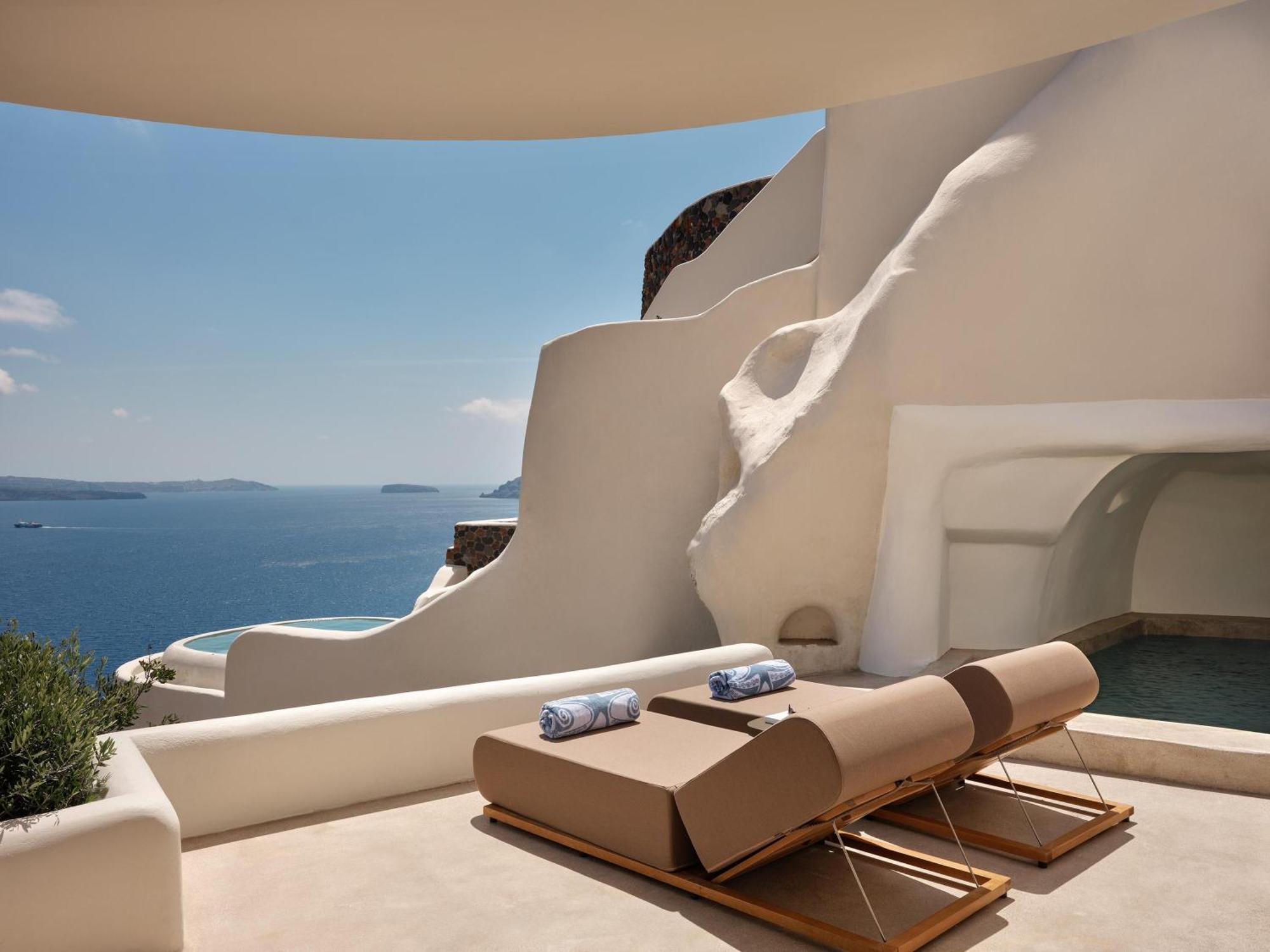 Grotzwembadsuite met Uitzicht op Caldera