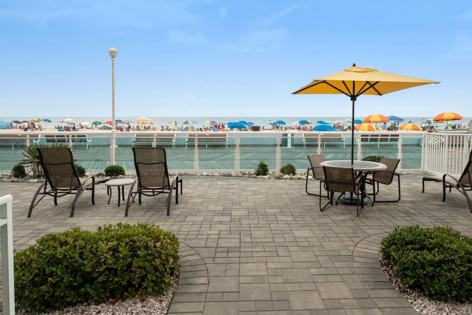 Queen Room with Two Queen Beds, Oceanfront View and Ground Floor Private Patio