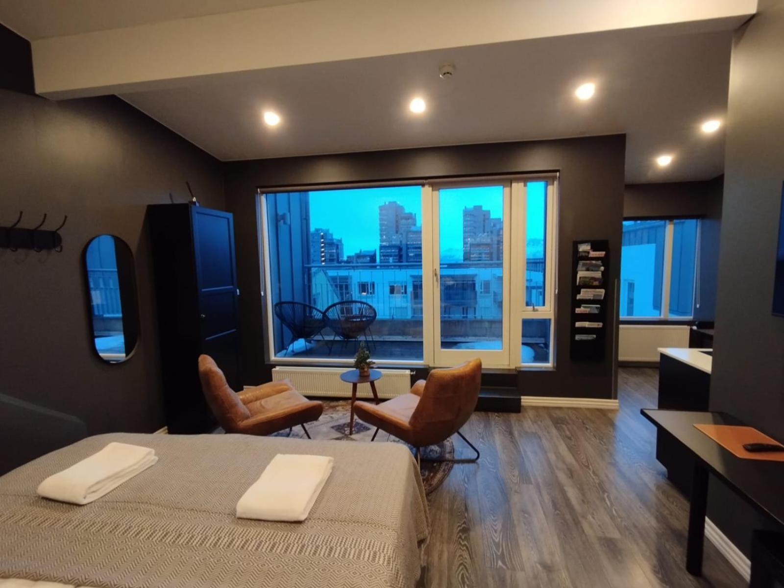 Penthouse Studio Apartment Balcony