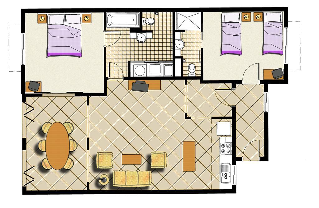 Appartement met 2 slaapkamers