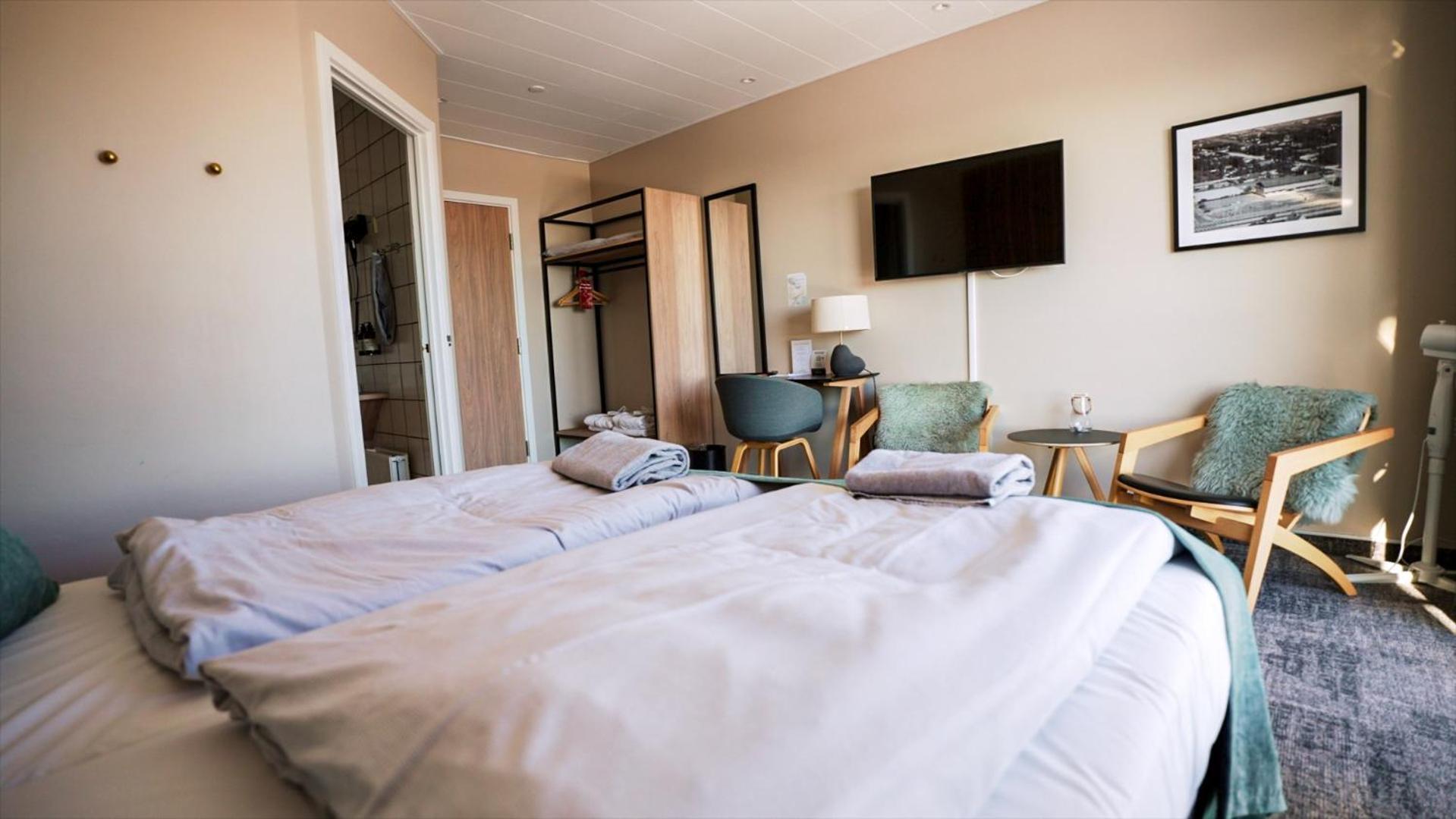Standaard Tweepersoonskamer met 1 of 2 Bedden en Uitzicht op Zee