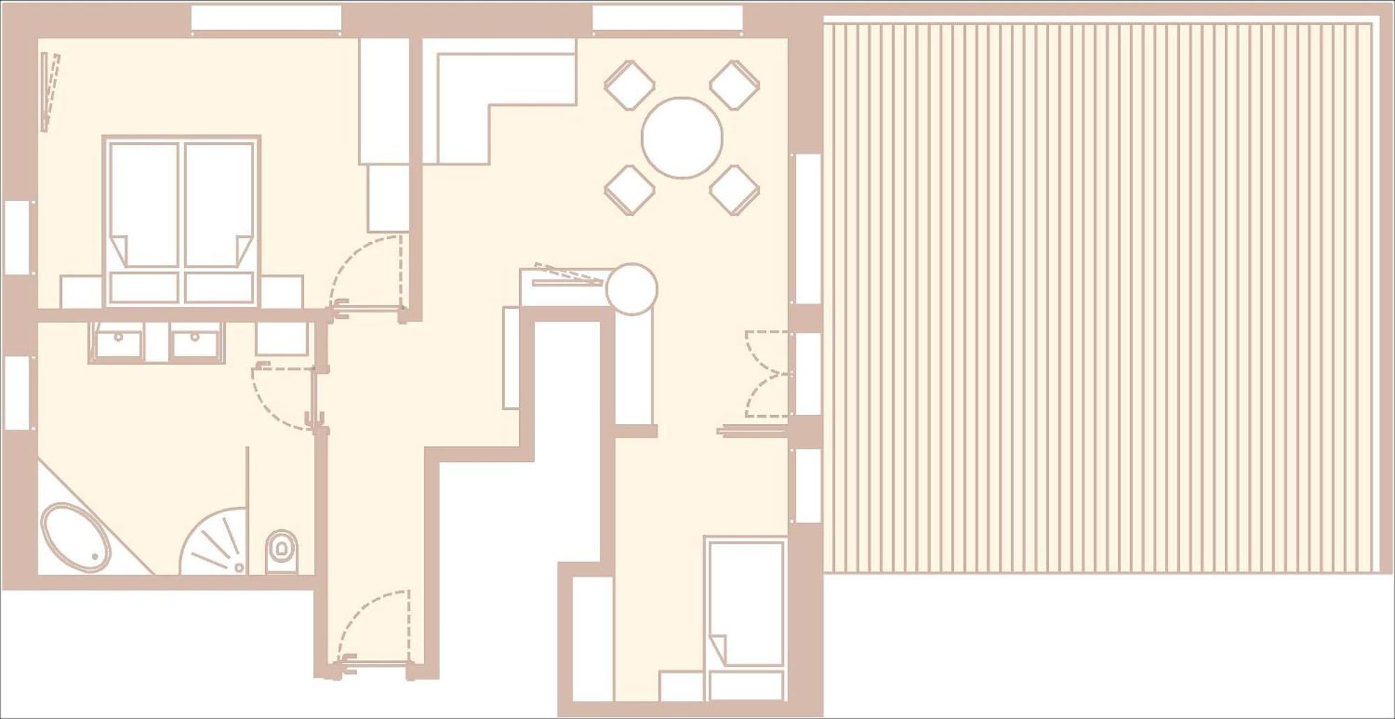 Apartment mit 2 Schlafzimmern
