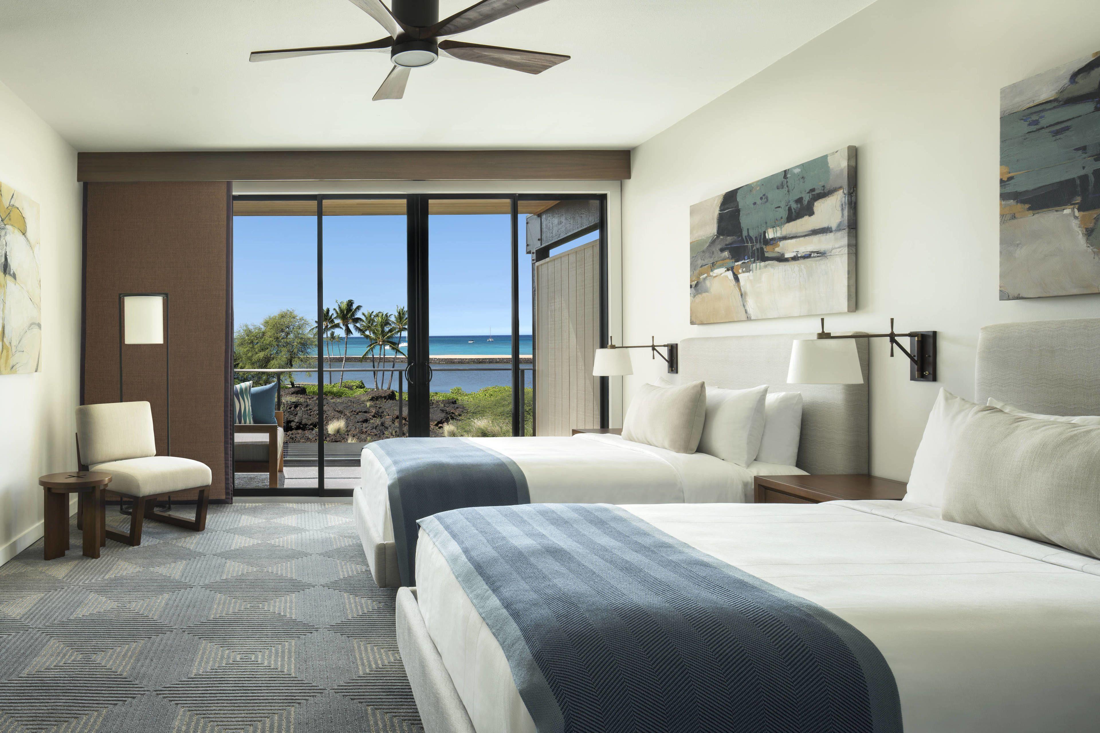 Beach House Oceanfront Double, Larger Guest room, 2 Double
