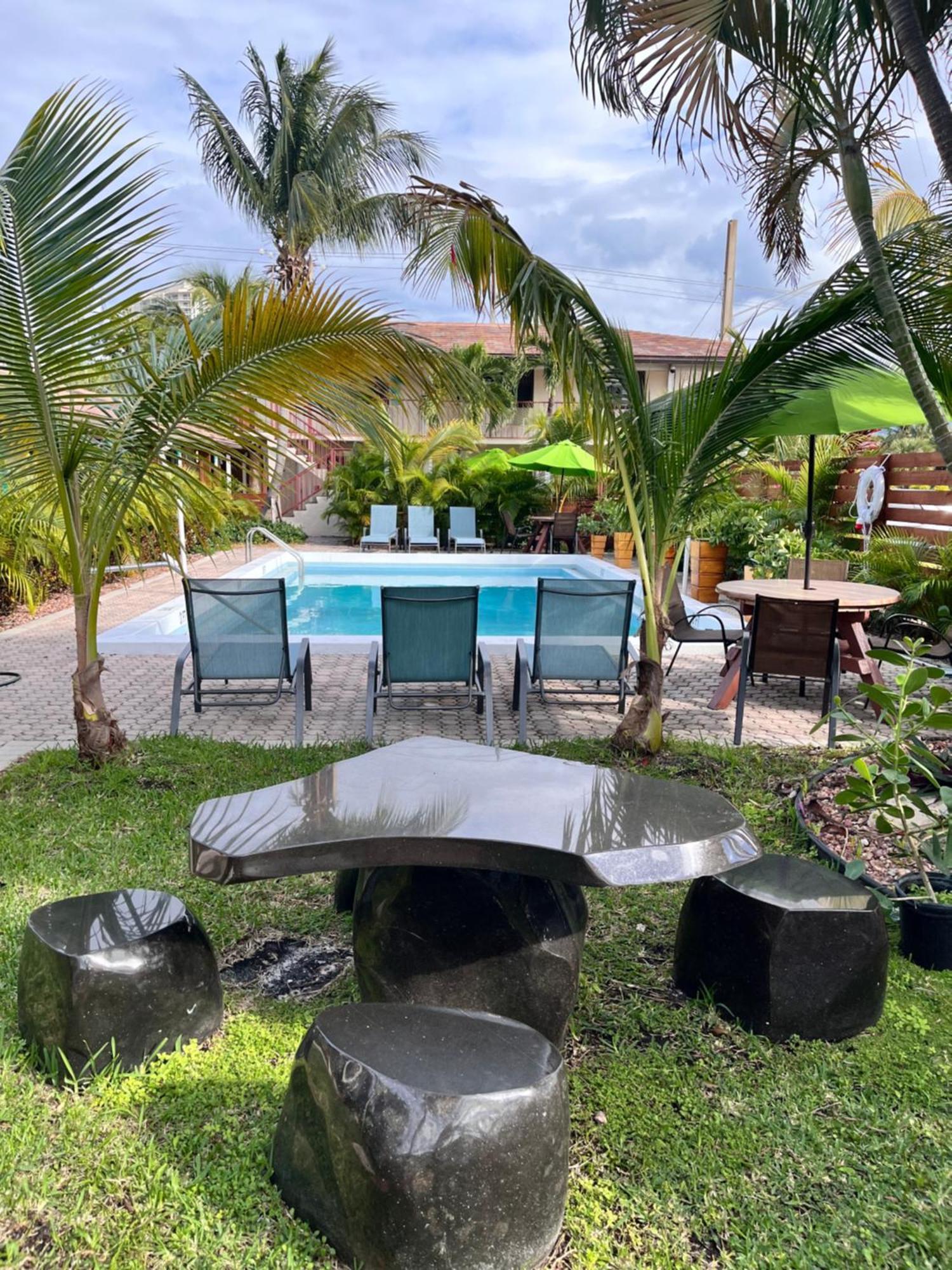 Studio with Pool View