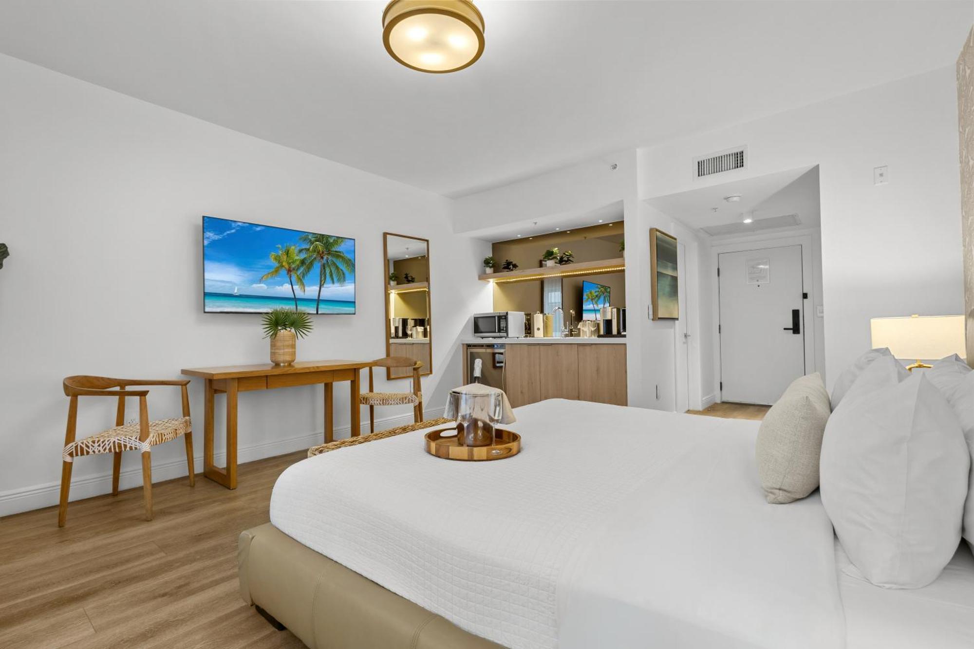 Estudio con cama extragrande