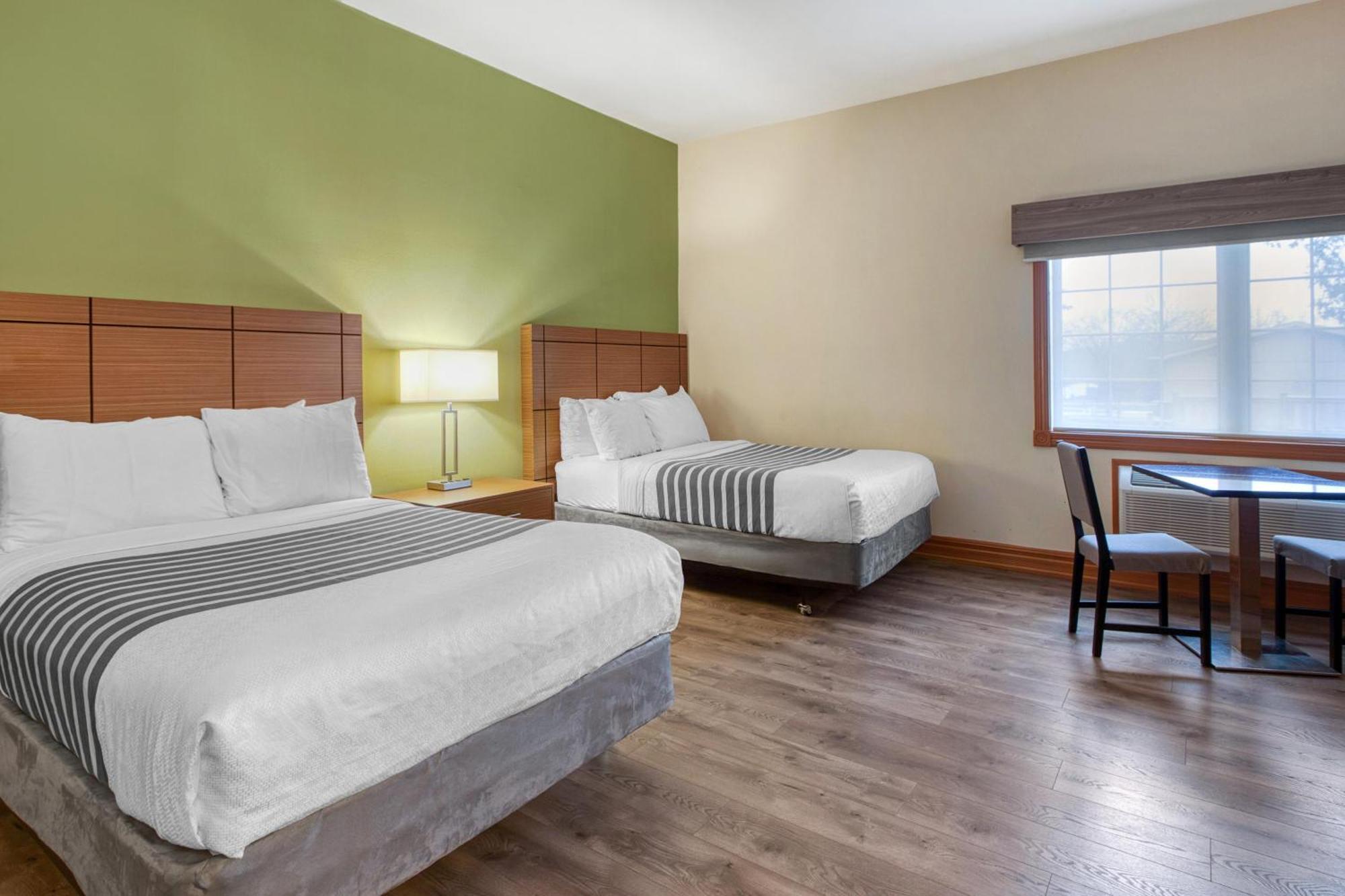 Room Two Double Beds Mobility Accessible
