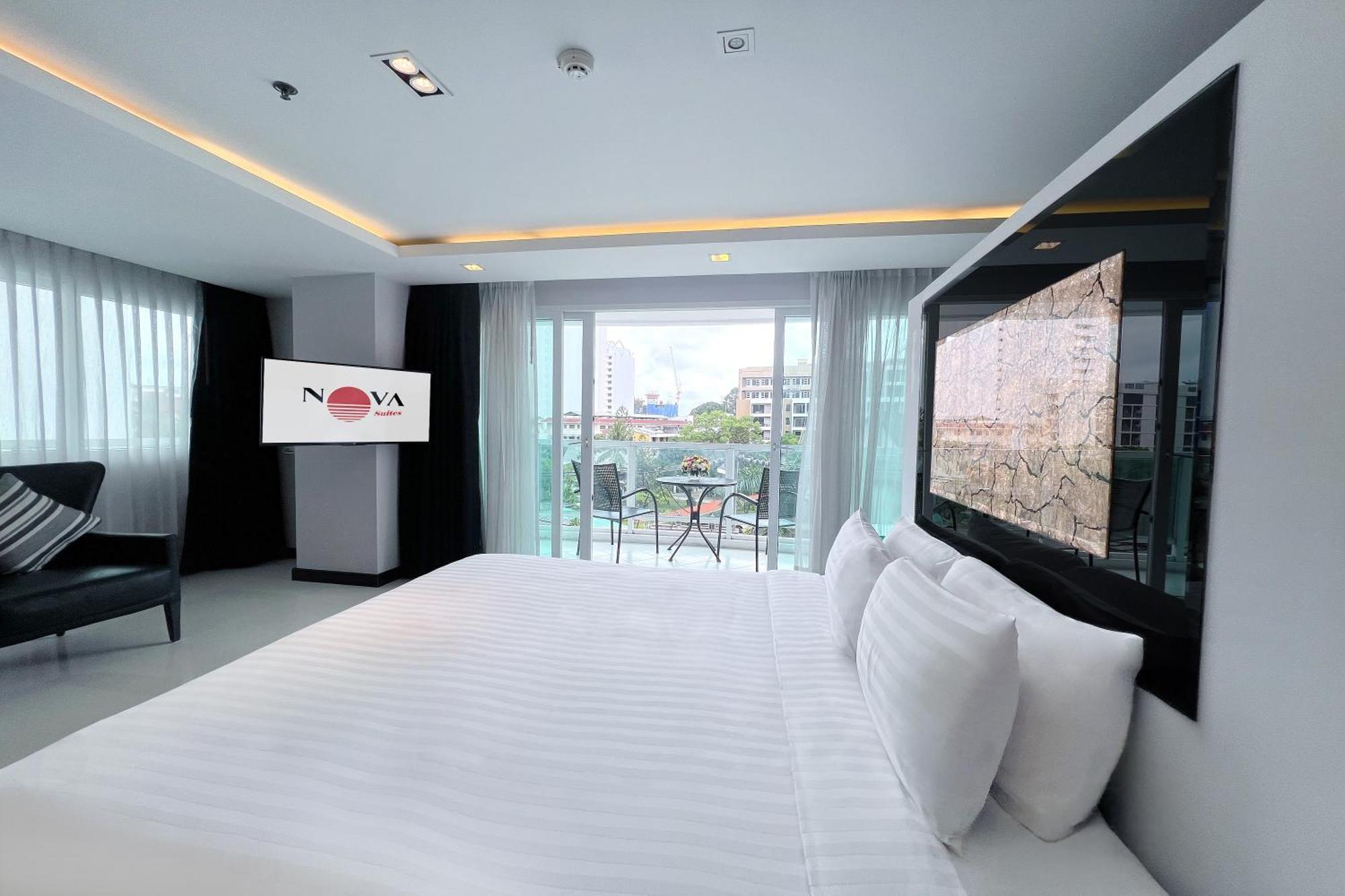 Deluxe Suite mit 1 Schlafzimmer und großem Balkon