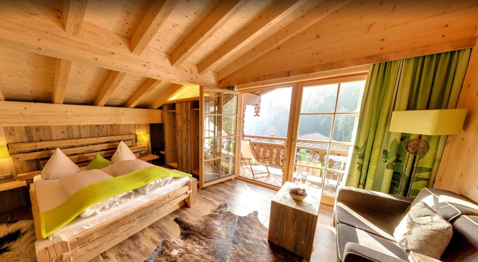 Standard Double Room with Sofa Bed, Balcony and Forest View