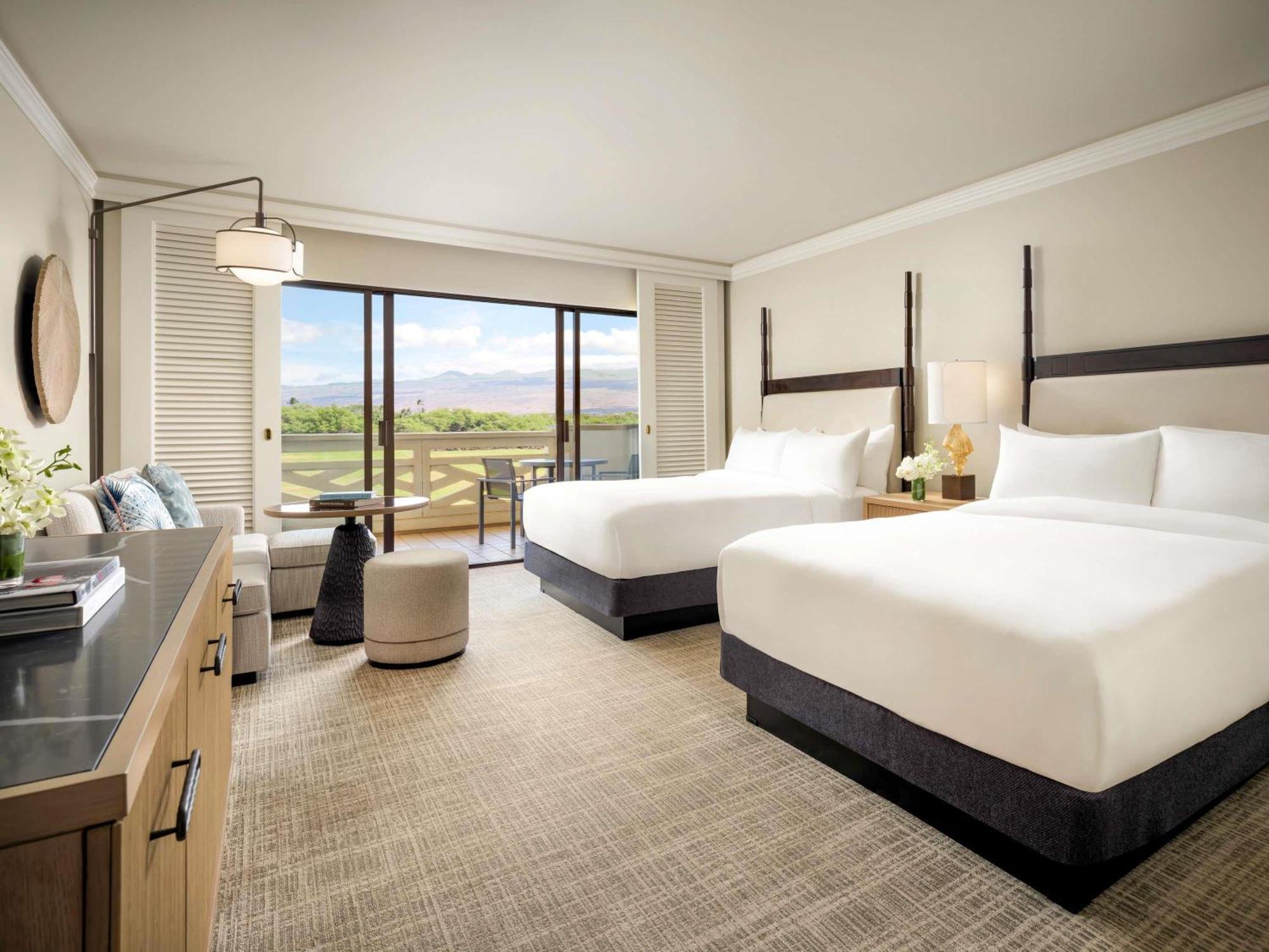 Queen Room Two Queen Beds Bath Tub Disability Access or Partial Ocean View