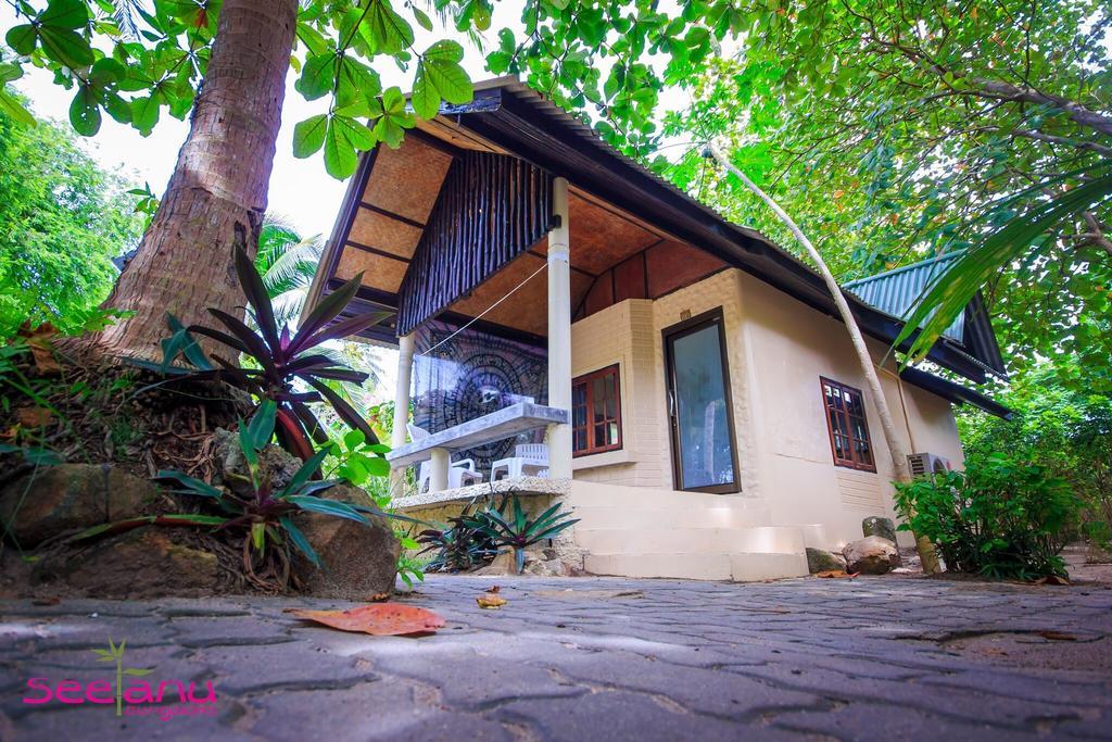 Bungalow mit Ventilator