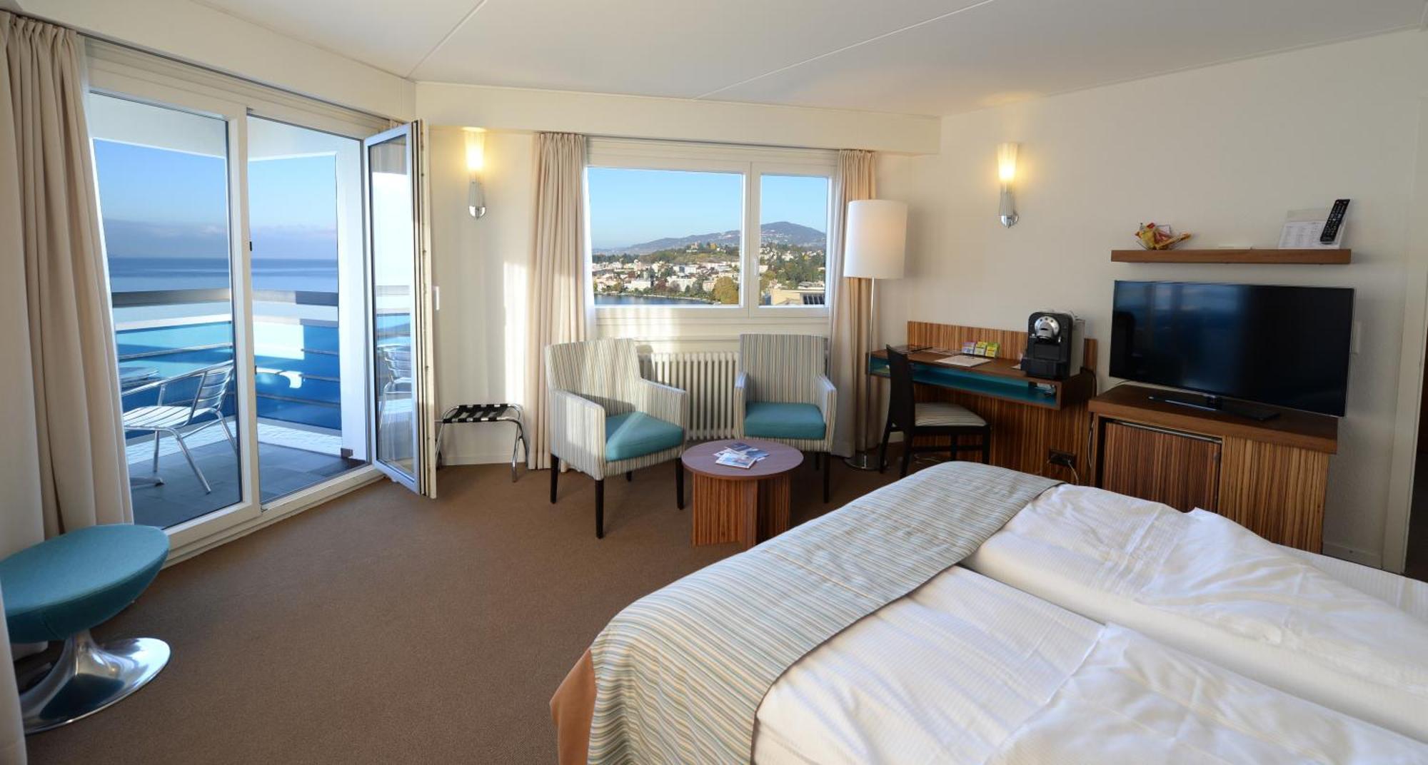 Panorama Kamer - uitzicht op het meer en balkon
