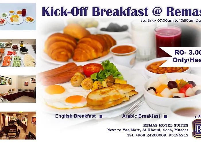 Remas Hotel Suites - Al Khoudh, Seeb, Muscat