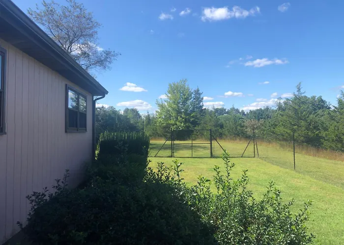 Fenced Yard Chalets From Good Dog Vacations At Big Valley Resort