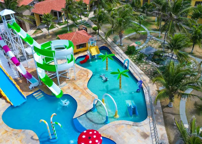 Jangadeiro Praia Hotel Resort - Parque Aquatico E Pe Na Areia
